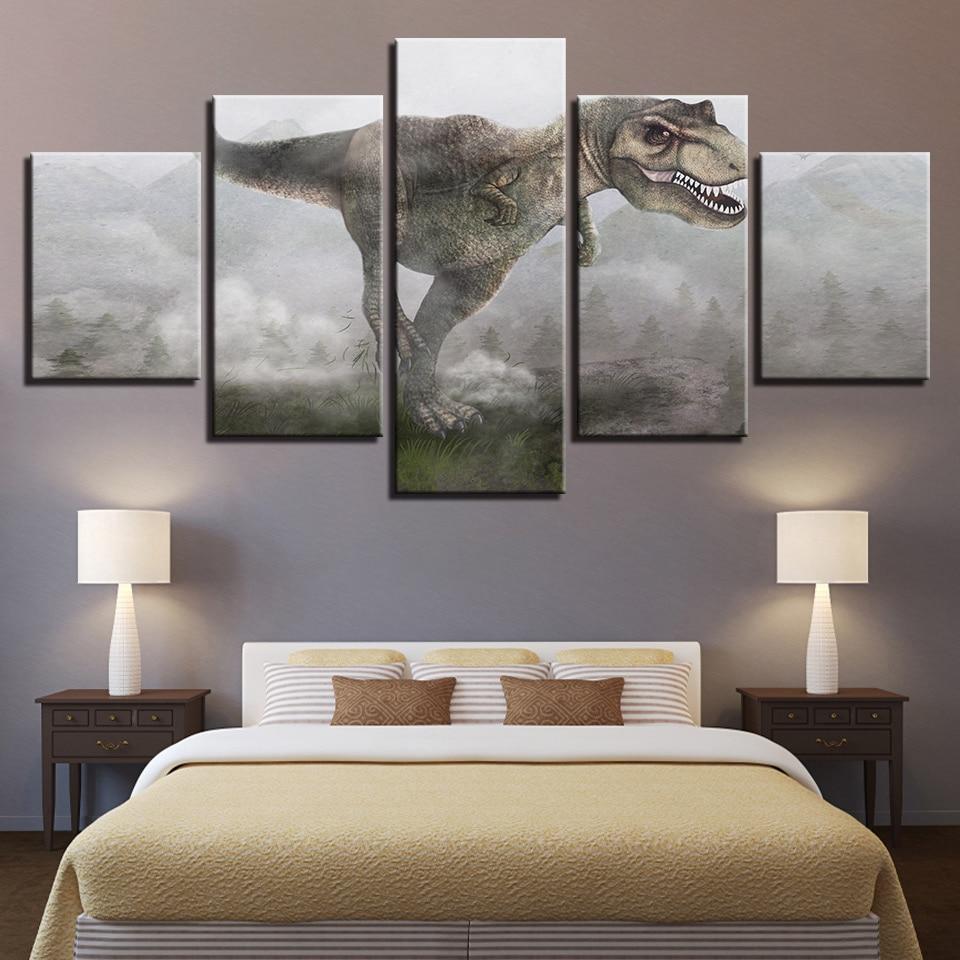 Dinosaur 13 - Animal 5 Panel Canvas Art Wall Decor Dinosaur 13 - Animal 5 Panel Canvas Art Wall Decor