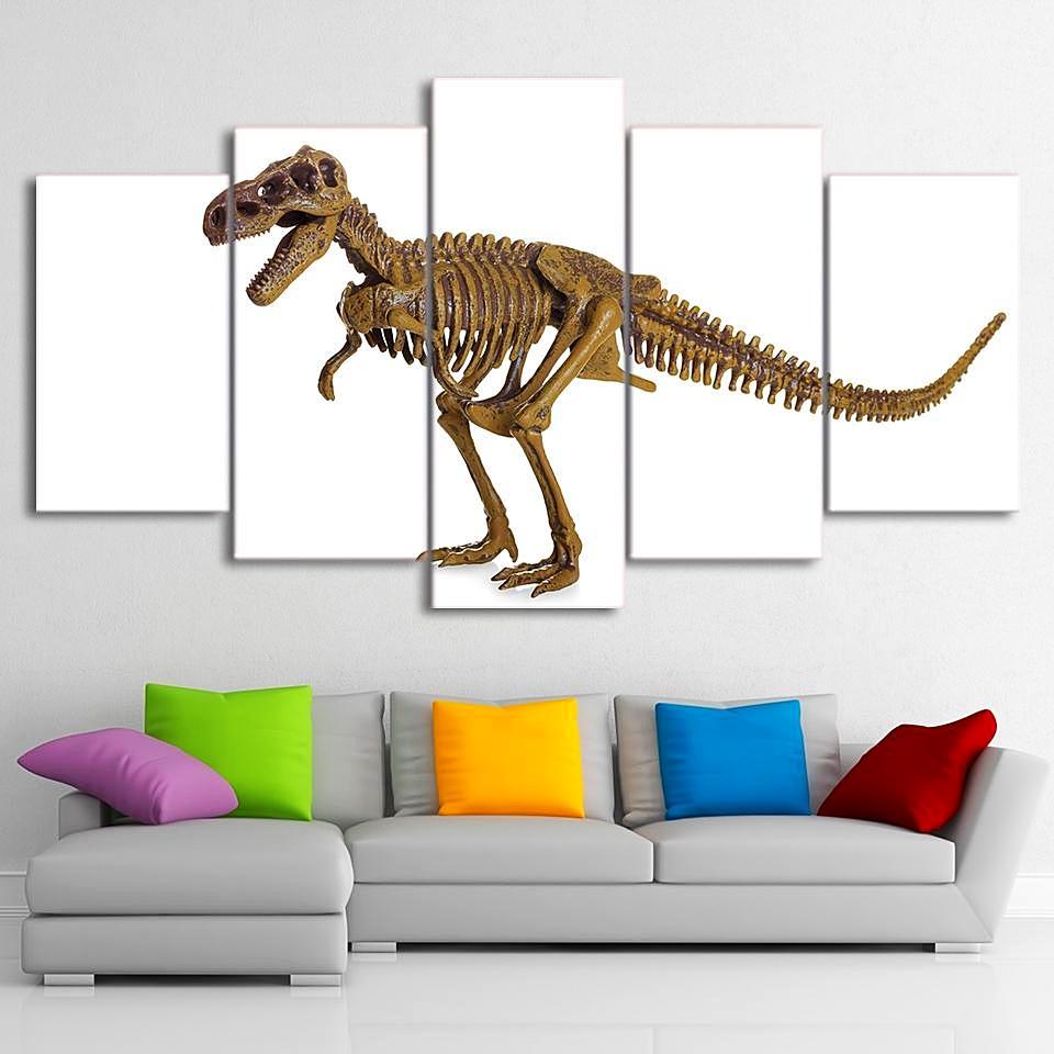Dinosaur Bone - Jurassic Park 5 Panel Canvas Art Wall Decor Dinosaur Bone - Jurassic Park 5 Panel Canvas Art Wall Decor