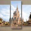 Disney Castle Disney - 5 Panel Canvas Art Wall Decor