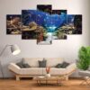 Divers Cave - Ocean 5 Panel Canvas Art Wall Decor