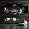 Dj Concert Party - Music 5 Panel Canvas Art Wall Decor
