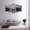 Dj Console Mixer - Music 5 Panel Canvas Art Wall Decor