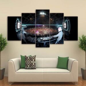 Dj Marshmello In Concert - Music 5 Panel Canvas Art Wall Decor