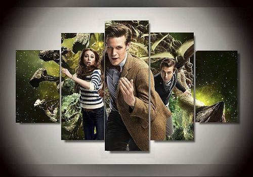 Doctor Who 10 - Movie 5 Panel Canvas Art Wall Decor Doctor Who 10 - Movie 5 Panel Canvas Art Wall Decor