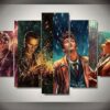 Doctor Who 7 - Movie 5 Panel Canvas Art Wall Decor