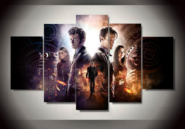 Doctor Who 9 - Movie 5 Panel Canvas Art Wall Decor Doctor Who 9 - Movie 5 Panel Canvas Art Wall Decor
