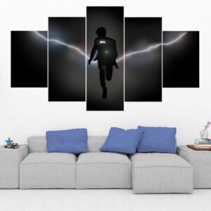 Doctor Who Tardis 7 - Movie 5 Panel Canvas Art Wall Decor