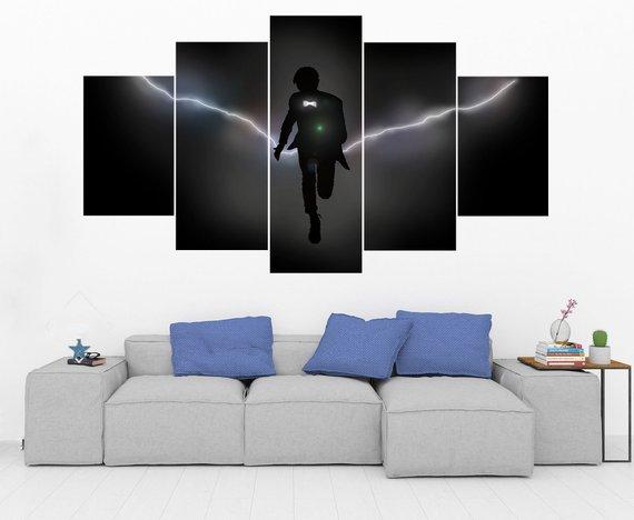 Doctor Who Tardis 7 - Movie 5 Panel Canvas Art Wall Decor Doctor Who Tardis 7 - Movie 5 Panel Canvas Art Wall Decor