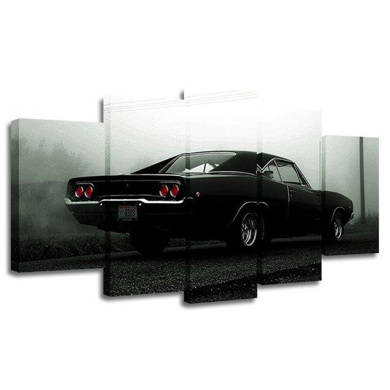 Dodge Charger - Automative 5 Panel Canvas Art Wall Decor Dodge Charger - Automative 5 Panel Canvas Art Wall Decor