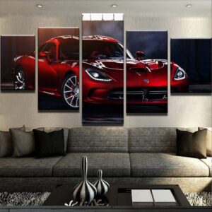 Dodge Viper - Automative 5 Panel Canvas Art Wall Decor