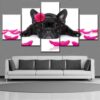 Dog Lovely 5 - Animal 5 Panel Canvas Art Wall Decor