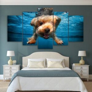 Dog - Animal 5 Panel Canvas Art Wall Decor