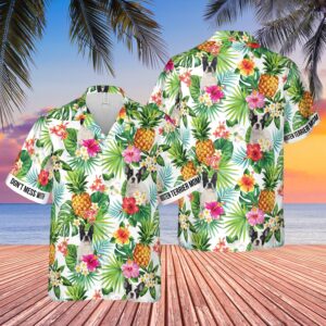 Don’T Mess With Bosten Terrier Mom Pineapple Tropical Hawaiian Shirt