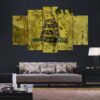 Don’T Tread On Me “Classic” - Abstract 5 Panel Canvas Art Wall Decor