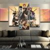 Dont Mess With Fairy Tail - Anime 5 Panel Canvas Art Wall Decor