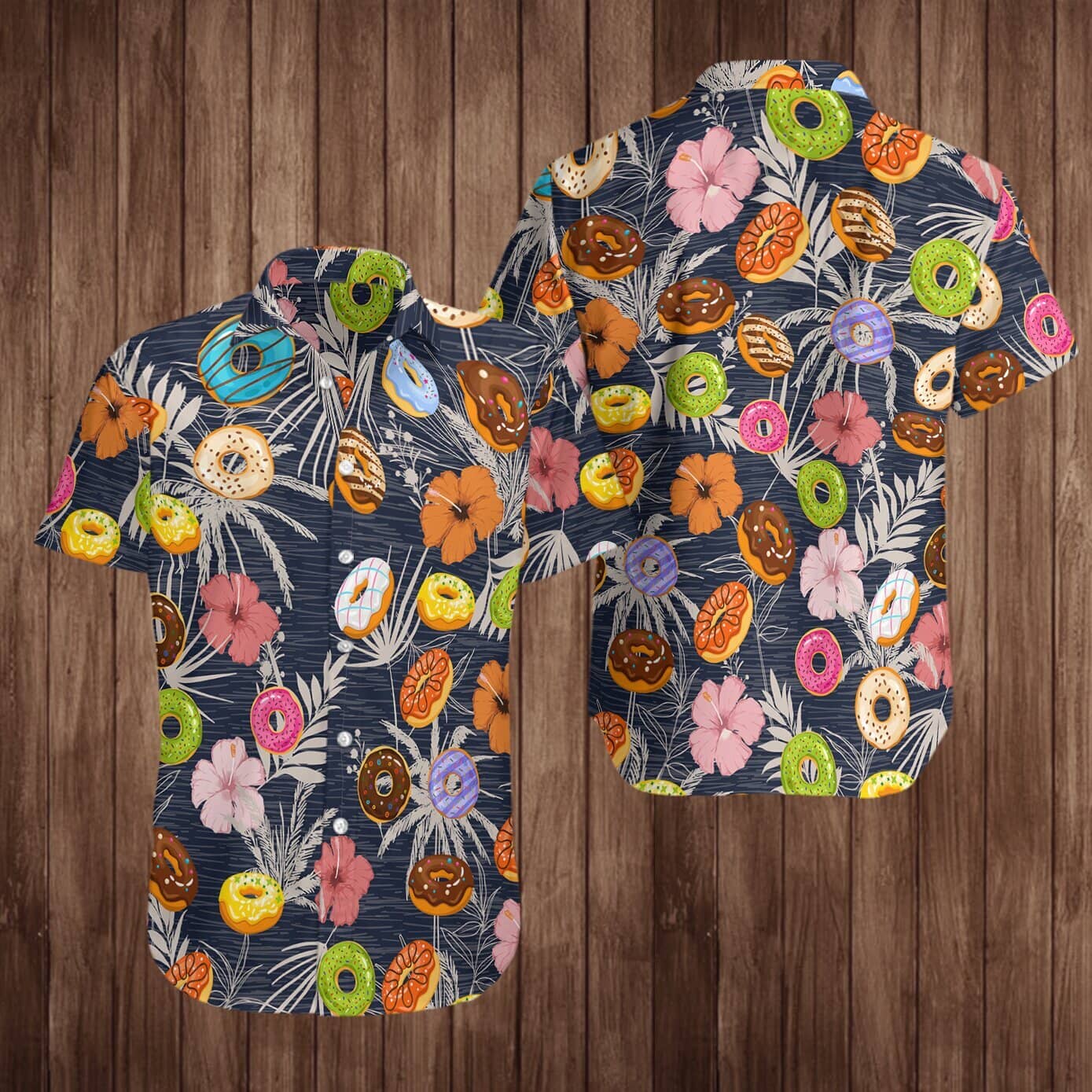 Donuts Hawaiian Shirt Summer Button Up Donuts Hawaiian Shirt Summer Button Up