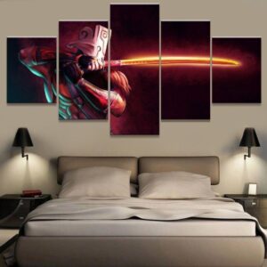 Dota 2 Game - Gaming 5 Panel Canvas Art Wall Decor
