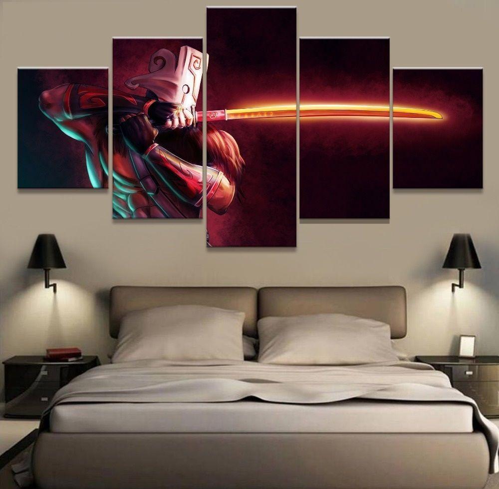 Dota 2 Game - Gaming 5 Panel Canvas Art Wall Decor Dota 2 Game - Gaming 5 Panel Canvas Art Wall Decor