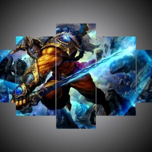 Dota 6 - Gaming 5 Panel Canvas Art Wall Decor