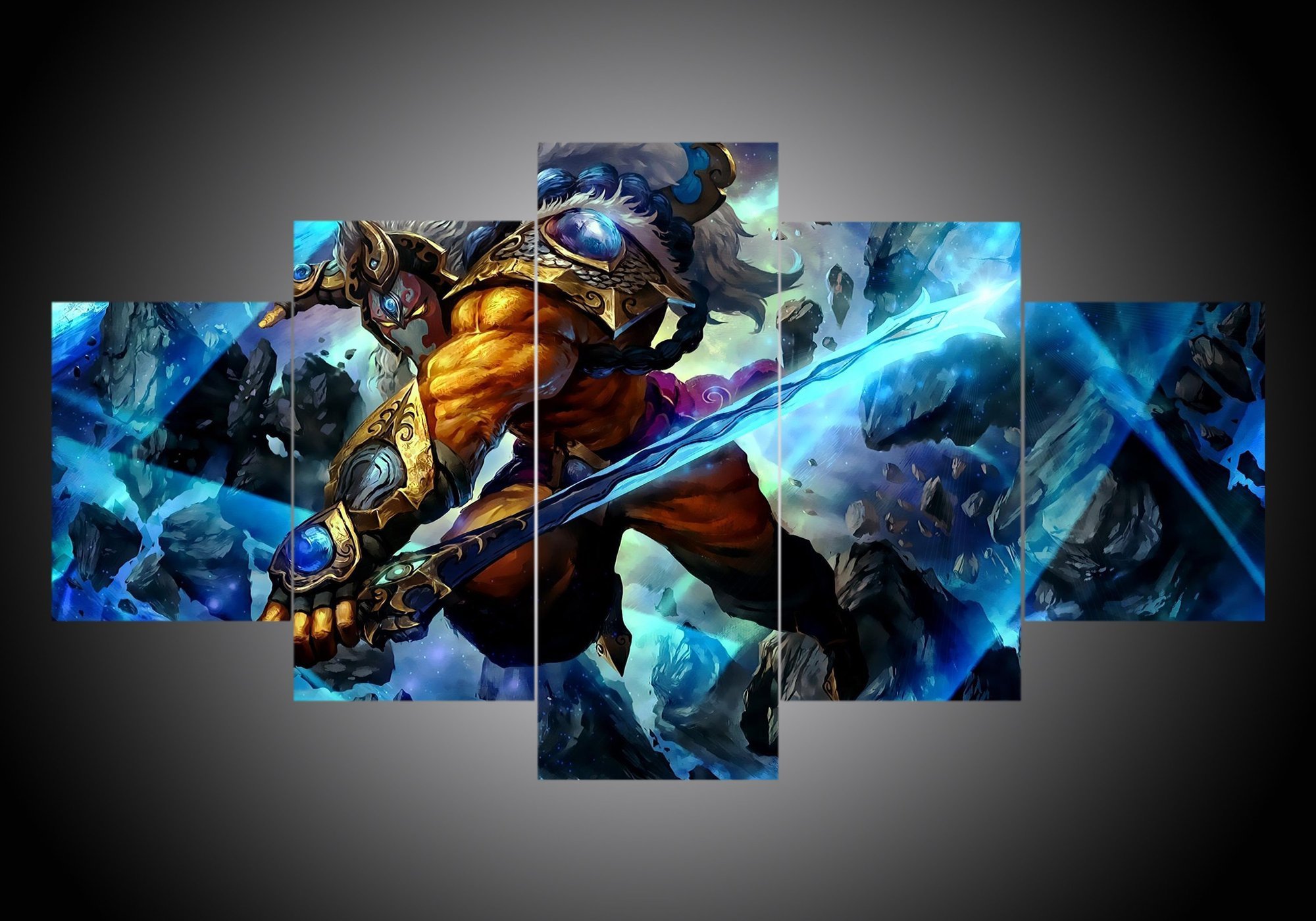 Dota 6 - Gaming 5 Panel Canvas Art Wall Decor Dota 6 - Gaming 5 Panel Canvas Art Wall Decor