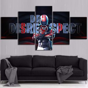 Dr Disrespect Twitch - Gaming 5 Panel Canvas Art Wall Decor