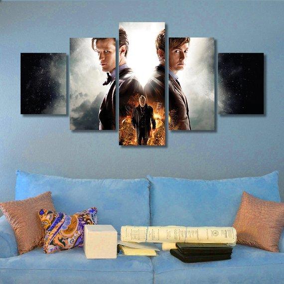 Dr Who - Movie 5 Panel Canvas Art Wall Decor Dr Who - Movie 5 Panel Canvas Art Wall Decor