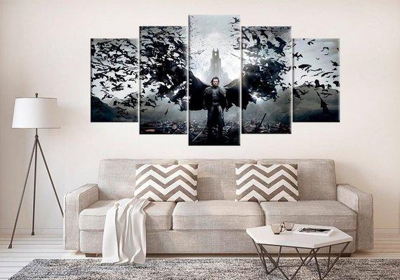 Dracula Untold - Movie 5 Panel Canvas Art Wall Decor Dracula Untold - Movie 5 Panel Canvas Art Wall Decor