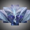 Dragon 14 - Abstract Animal 5 Panel Canvas Art Wall Decor