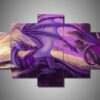 Dragon 2 - Abstract Animal 5 Panel Canvas Art Wall Decor