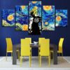 Dragon Ball 11 - Anime 5 Panel Canvas Art Wall Decor