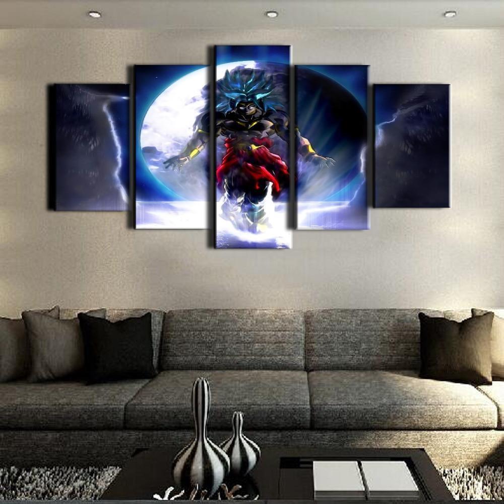 Dragon Ball 12 - Cartoon 5 Panel Canvas Art Wall Decor Dragon Ball 12 - Cartoon 5 Panel Canvas Art Wall Decor