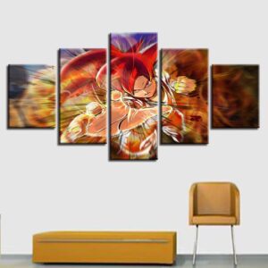 Dragon Ball 14 - Anime 5 Panel Canvas Art Wall Decor
