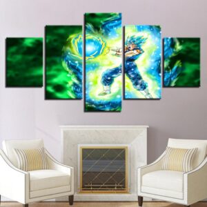Dragon Ball 15 - Anime 5 Panel Canvas Art Wall Decor