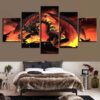 Dragon Ball 41 - Anime 5 Panel Canvas Art Wall Decor