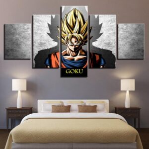 Dragon Ball 62 - Anime 5 Panel Canvas Art Wall Decor