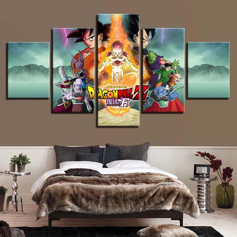 Dragon Ball 72 - Anime 5 Panel Canvas Art Wall Decor Dragon Ball 72 - Anime 5 Panel Canvas Art Wall Decor