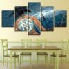 Dragon Ball 85 - Anime 5 Panel Canvas Art Wall Decor