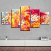 Dragon Ball 89 - Anime 5 Panel Canvas Art Wall Decor