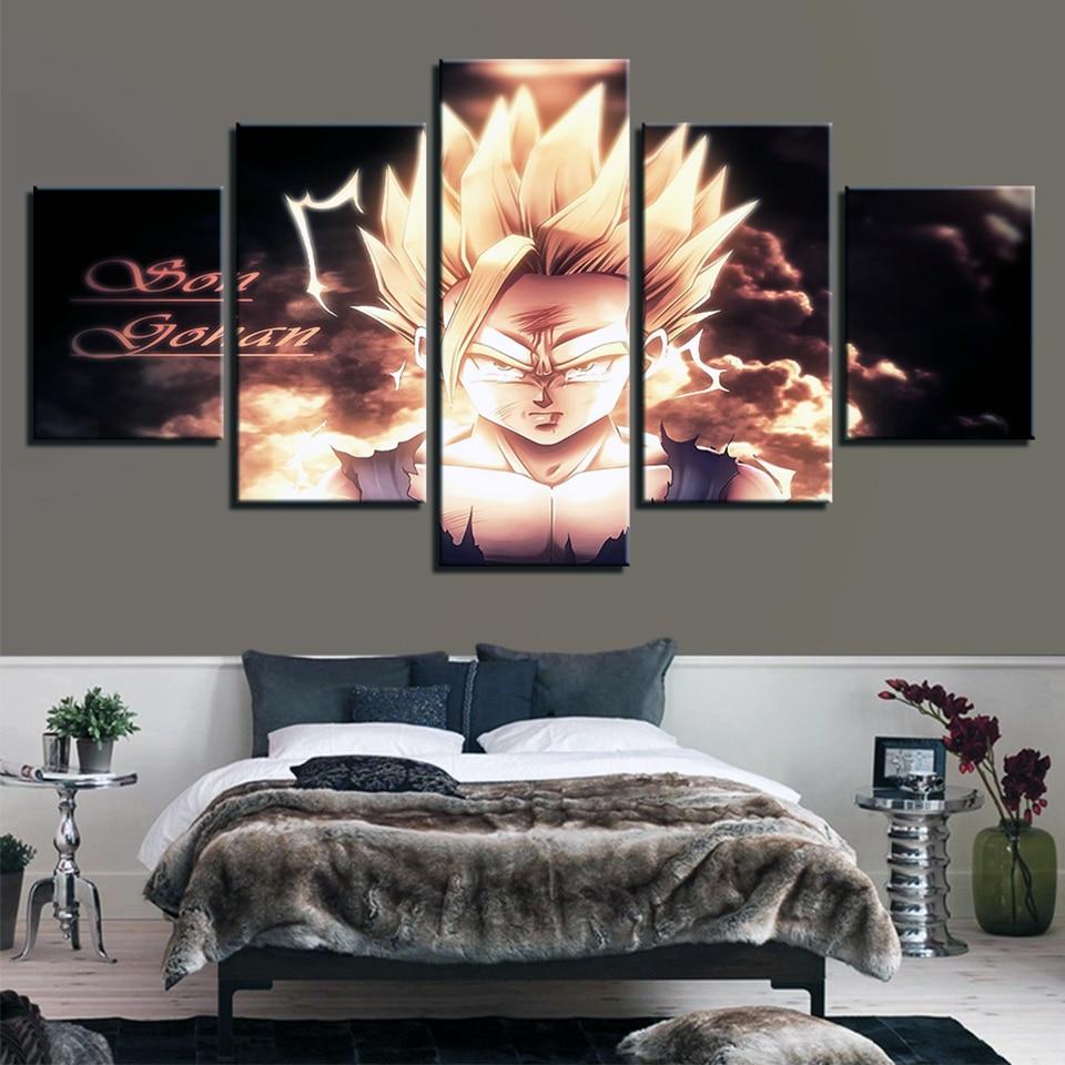 Dragon Ball Animation Simple 1 - Anime 5 Panel Canvas Art Wall Decor Dragon Ball Animation Simple 1 - Anime 5 Panel Canvas Art Wall Decor