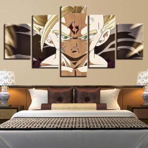 Dragon Ball Animation Simple 5 - Anime 5 Panel Canvas Art Wall Decor