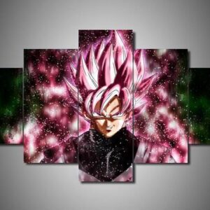 Dragon Ball Black - Anime 5 Panel Canvas Art Wall Decor