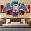 Dragon Ball Characters 2 - Anime 5 Panel Canvas Art Wall Decor