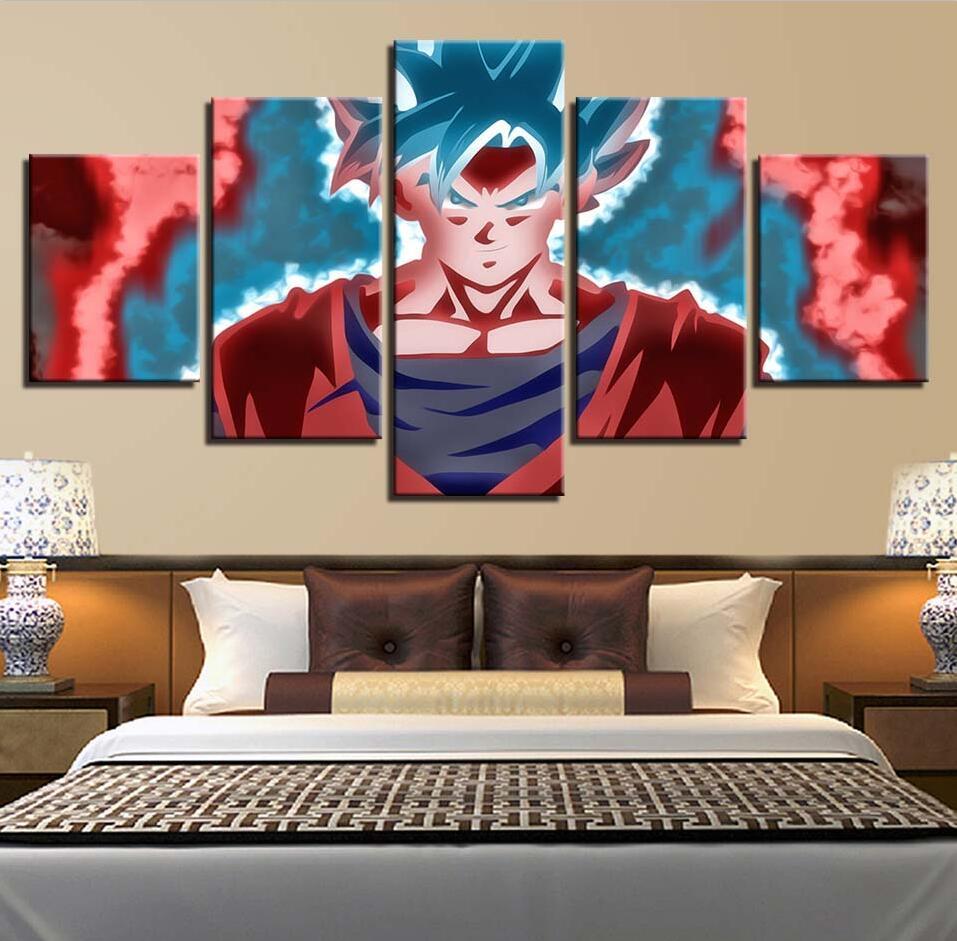 Dragon Ball Characters 2 - Anime 5 Panel Canvas Art Wall Decor Dragon Ball Characters 2 - Anime 5 Panel Canvas Art Wall Decor