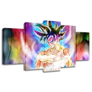 Dragon Ball Goku 5 - Anime 5 Panel Canvas Art Wall Decor