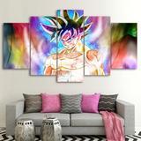 Dragon Ball Goku #6 - Anime 5 Panel Canvas Art Wall Decor