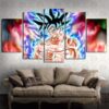 Dragon Ball Goku - Anime 5 Panel Canvas Art Wall Decor