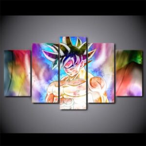 Dragon Ball Super Goku - Anime 5 Panel Canvas Art Wall Decor