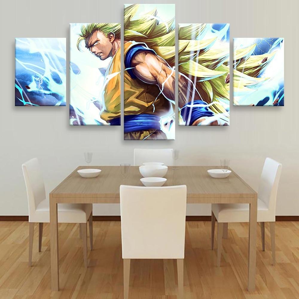 Dragon Ball Wukong 4 - Anime 5 Panel Canvas Art Wall Decor Dragon Ball Wukong 4 - Anime 5 Panel Canvas Art Wall Decor