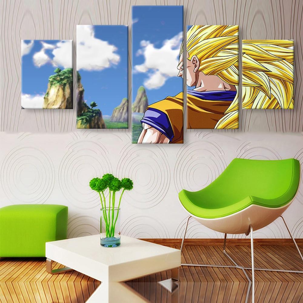 Dragon Ball Wukong 5 - Anime 5 Panel Canvas Art Wall Decor Dragon Ball Wukong 5 - Anime 5 Panel Canvas Art Wall Decor