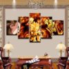 Dragon Ball Z 5 - Anime 5 Panel Canvas Art Wall Decor